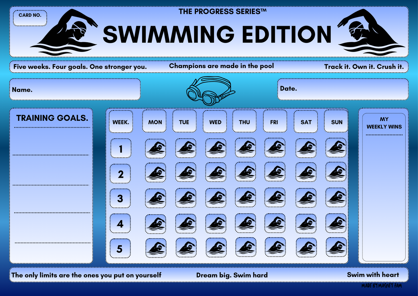 Swimming Training Chart