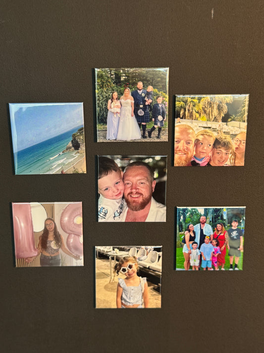 Personalised Photo Magnet 2.5” × 2.5” (6.35 cm × 6.35 cm)