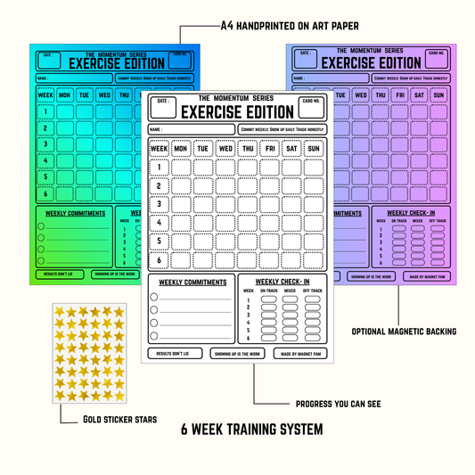 Exercise Accountability Training Chart