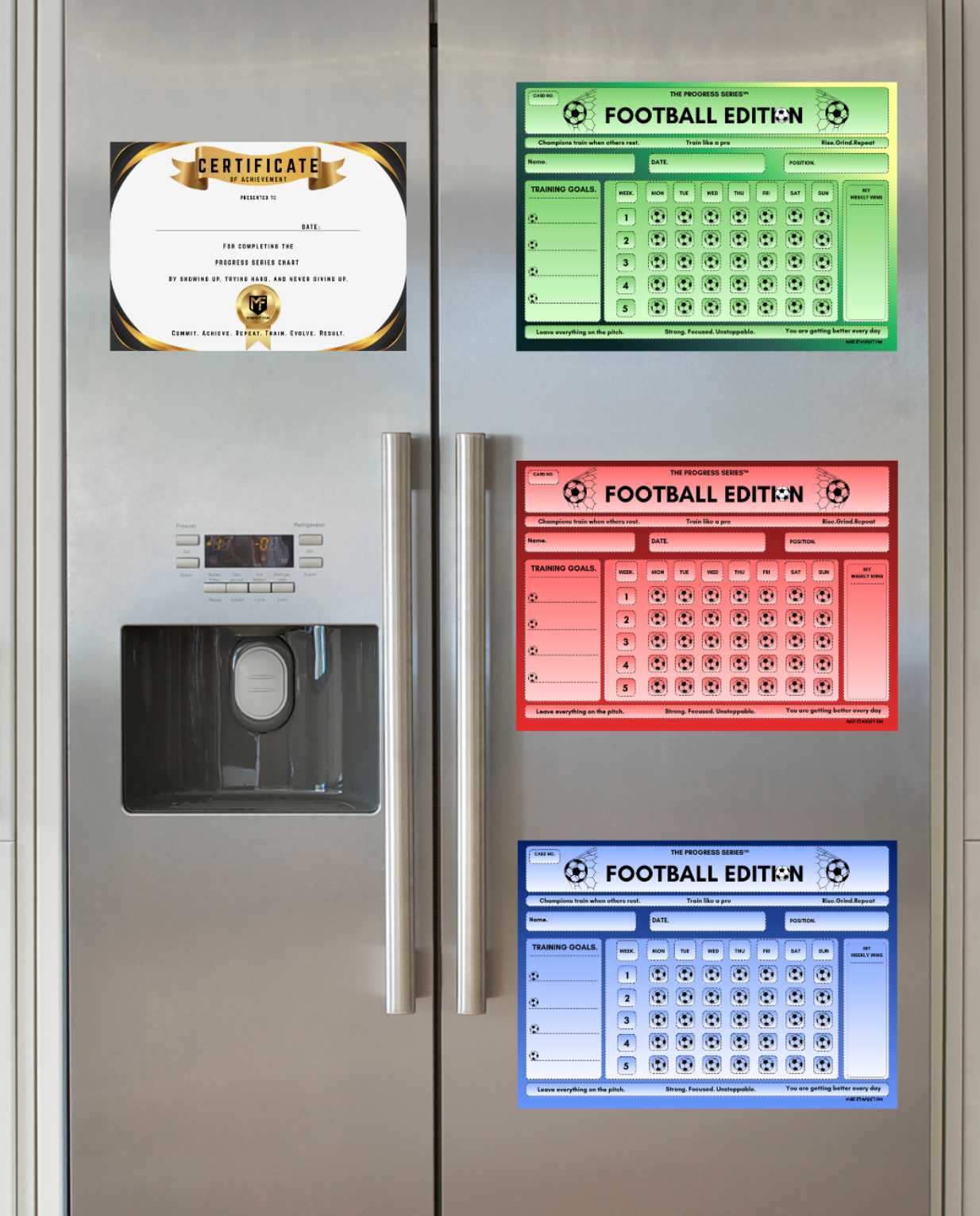Football Training Chart