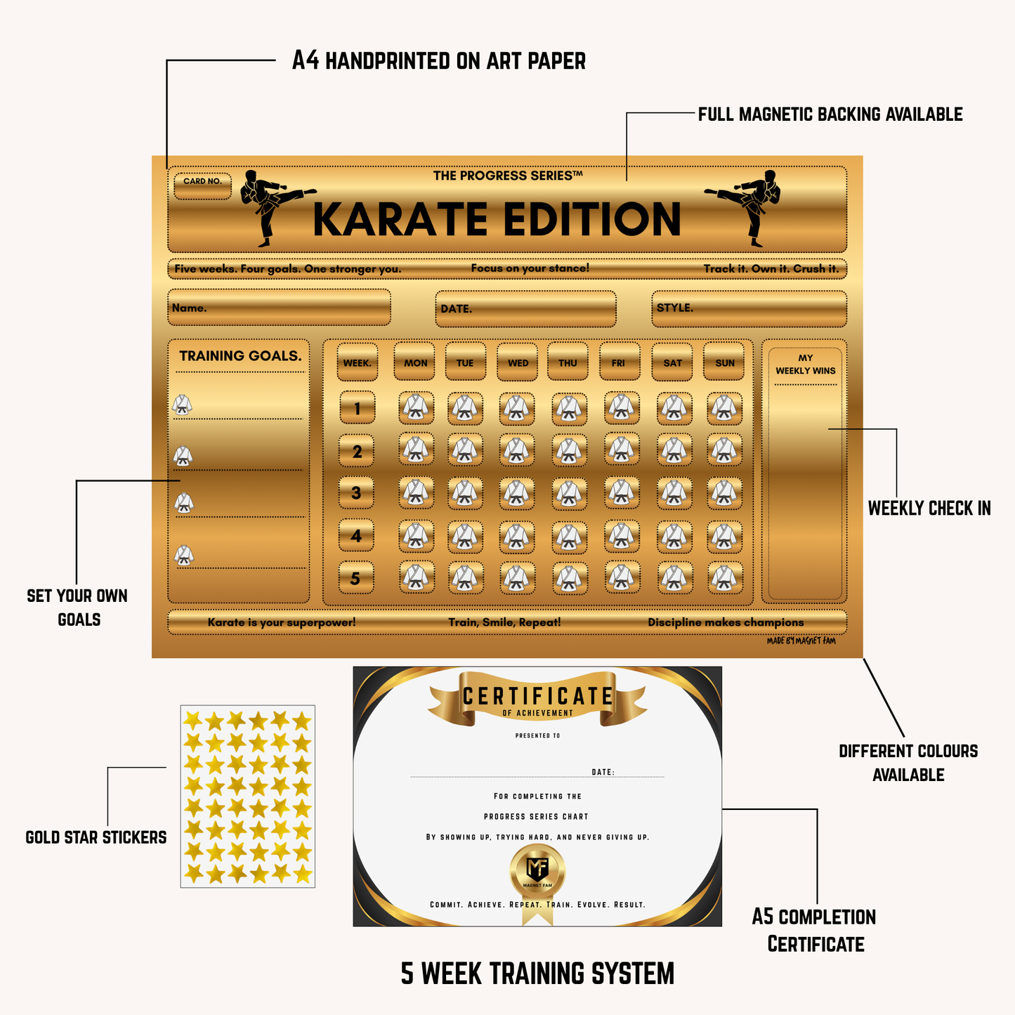 Karate Training Chart